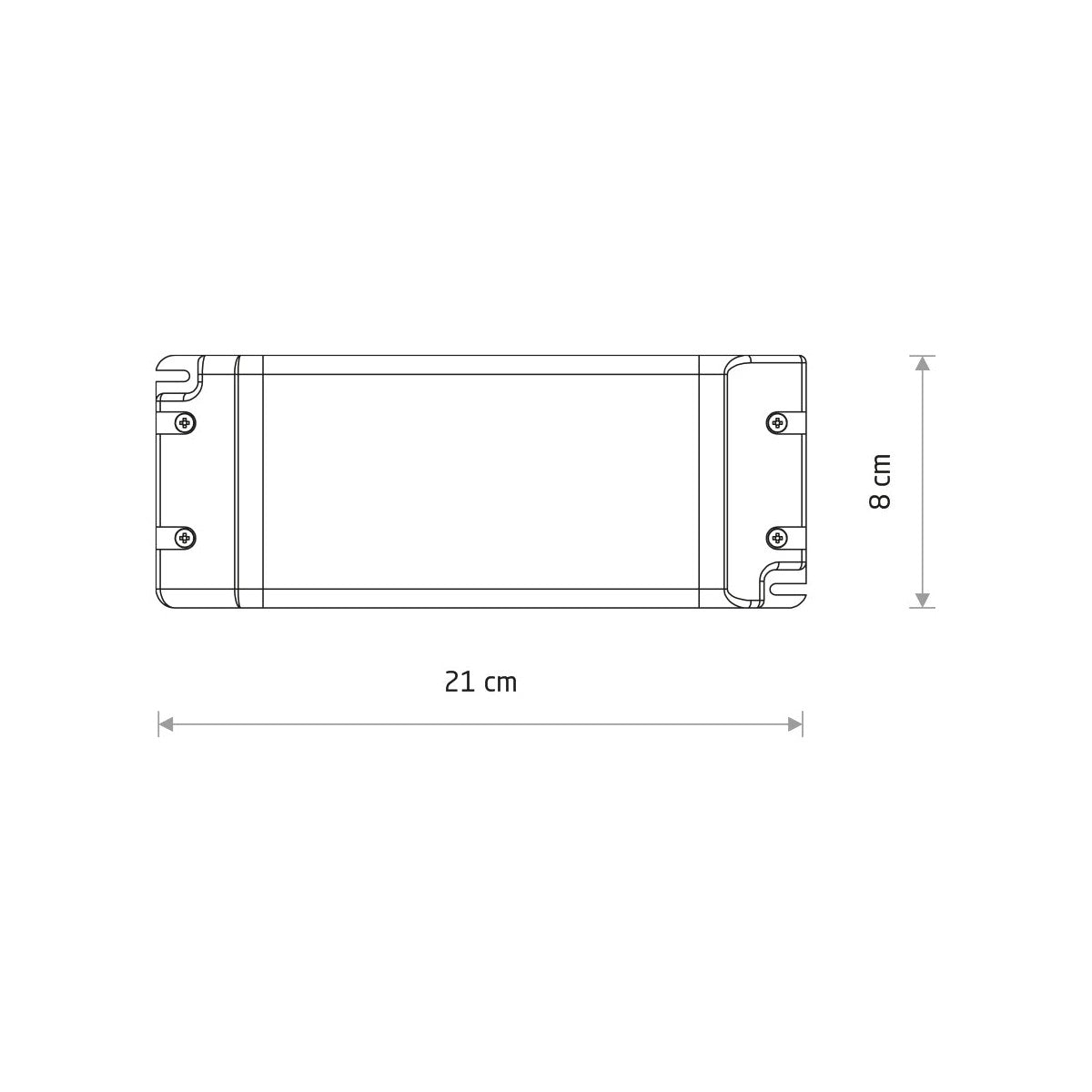 Nowodvorski System szynowy 48V DC, 320W, POWER SUPPLY 1-obwodowy niskonapięciowy 48V LVM 320W - Tworzywo sztuczne - Biały 11278
