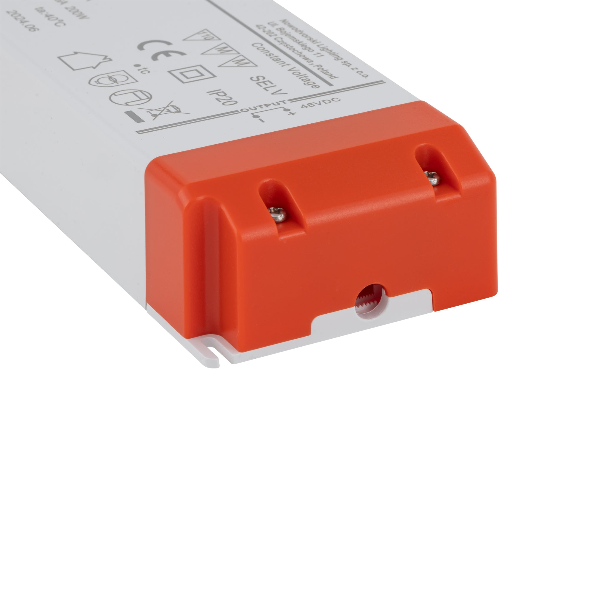 Nowodvorski System szynowy 48V DC, 200W, POWER SUPPLY 1-obwodowy niskonapięciowy 48V LVM 200W - Tworzywo sztuczne - Biały 11287