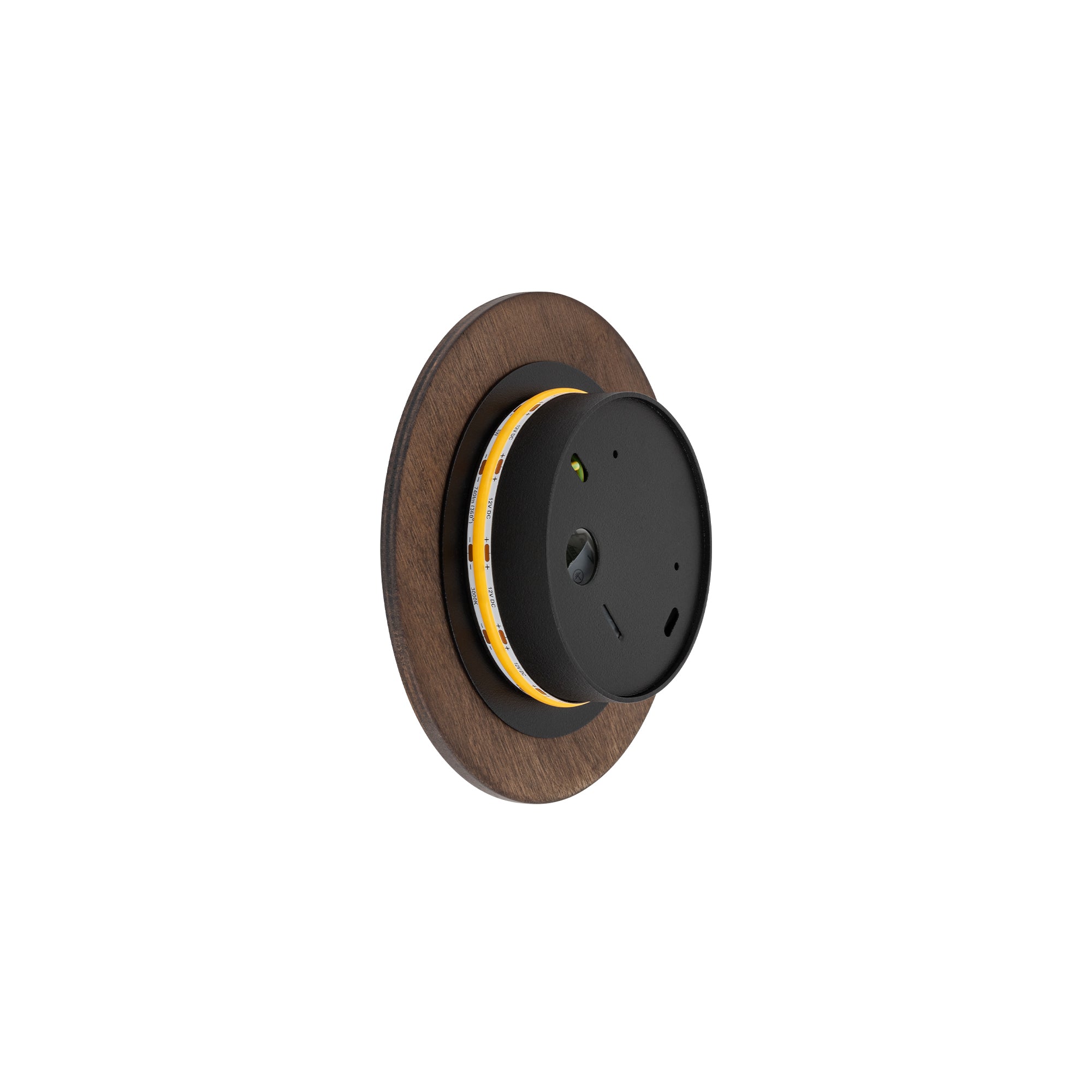 Nowodvorski Kinkiet RING TIMBER LED S 7W 50/60Hz - Sklejka - Ciemne drewno