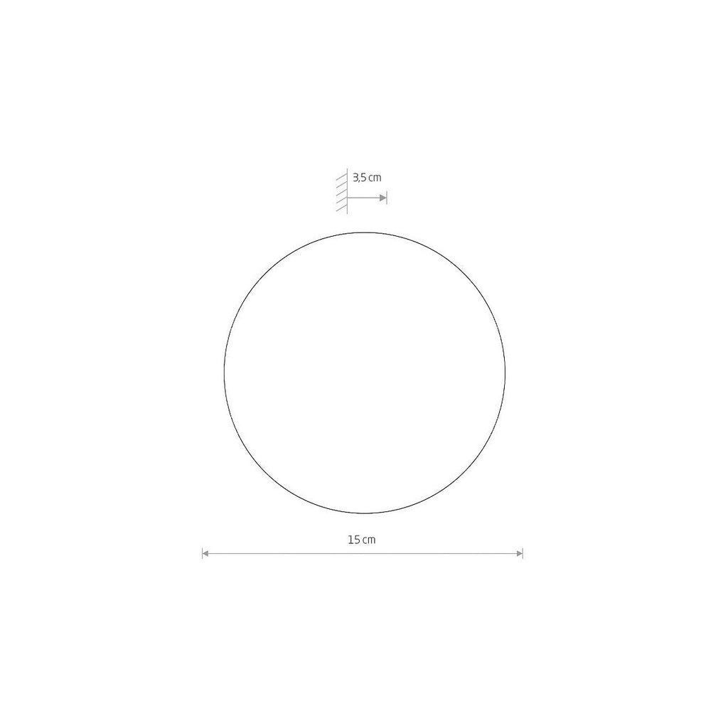 Nowodvorski Kinkiet RING TIMBER LED S 7W 50/60Hz - Sklejka - Ciemne drewno 11288