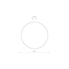 Nowodvorski Kinkiet RING TIMBER LED S 7W 50/60Hz - Sklejka - Ciemne drewno 11288