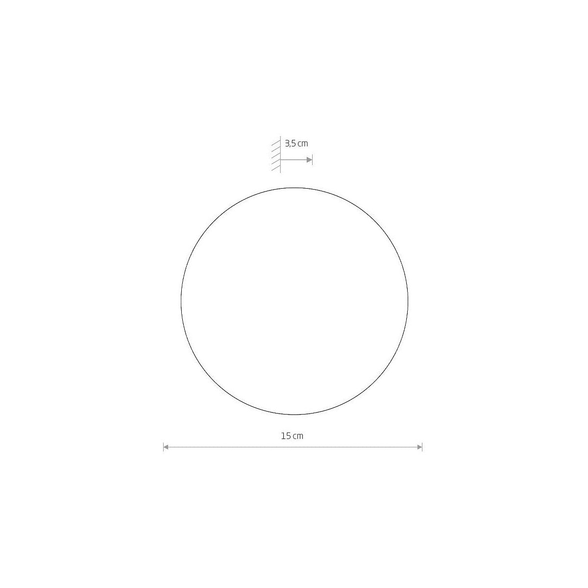 Nowodvorski Kinkiet RING TIMBER LED S 7W 50/60Hz - Sklejka - Ciemne drewno 11288