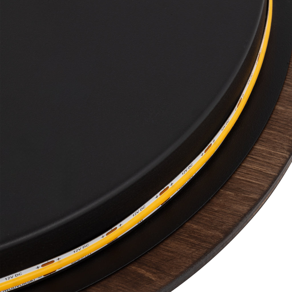 Nowodvorski Kinkiet RING TIMBER LED M 10W 50/60Hz - Sklejka - Ciemne drewno