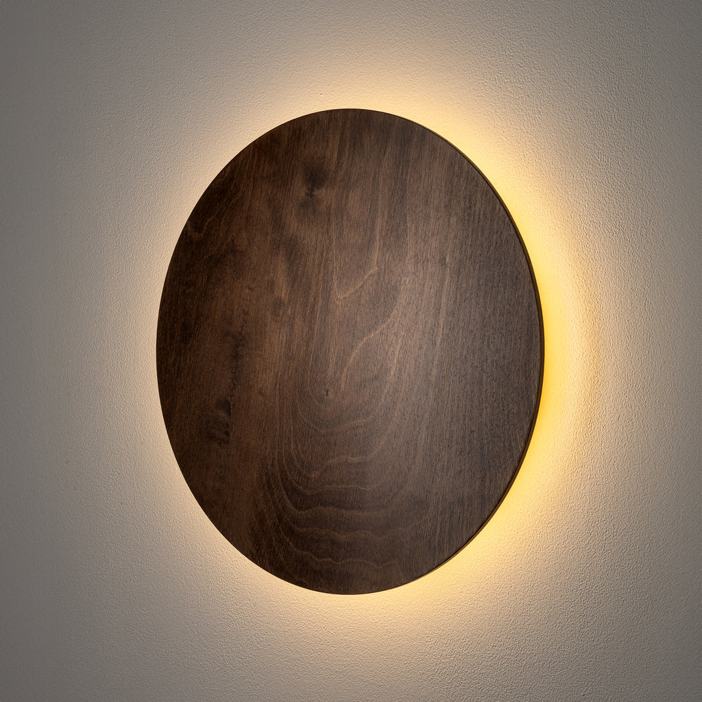 Nowodvorski Kinkiet RING TIMBER LED L 13W 50/60Hz - Sklejka - Ciemne drewno