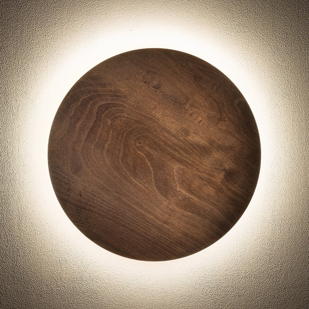 Nowodvorski Kinkiet RING TIMBER LED L 13W 50/60Hz - Sklejka - Ciemne drewno 11291
