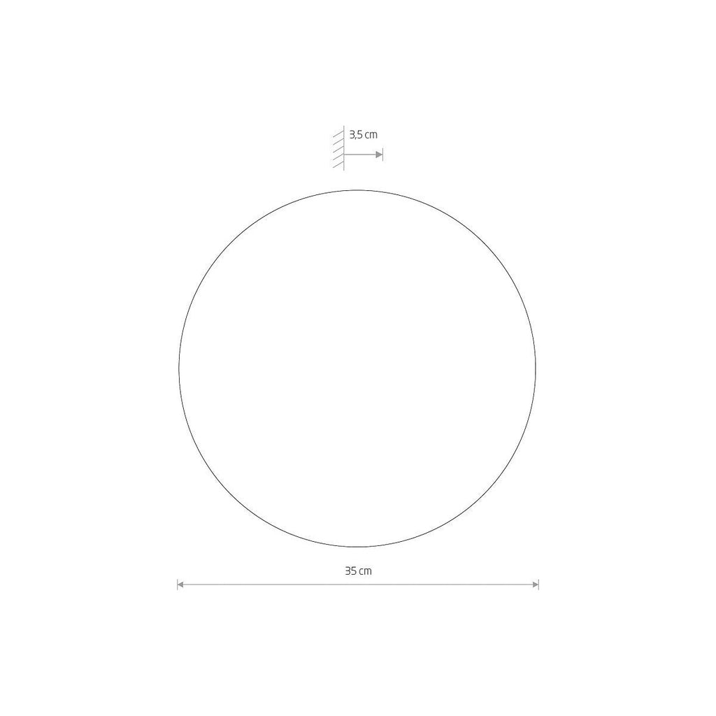 Nowodvorski Kinkiet RING TIMBER LED L 13W 50/60Hz - Sklejka - Ciemne drewno 11291