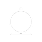 Nowodvorski Kinkiet RING TIMBER LED L 13W 50/60Hz - Sklejka - Ciemne drewno 11291