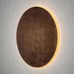 Nowodvorski Kinkiet RING TIMBER LED XL 16W 50/60Hz - Sklejka - Ciemne drewno