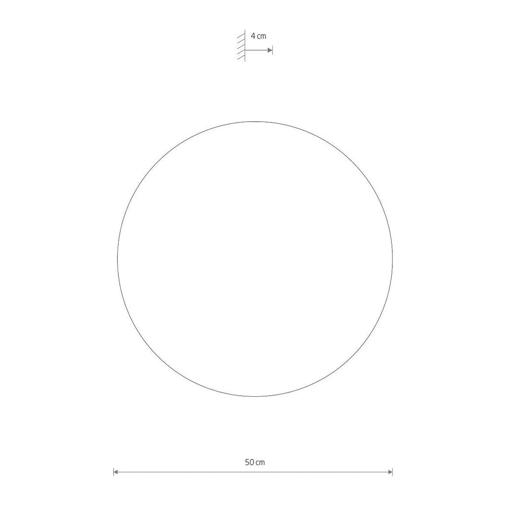 Nowodvorski Kinkiet RING TIMBER LED XL 16W 50/60Hz - Sklejka - Ciemne drewno 11292