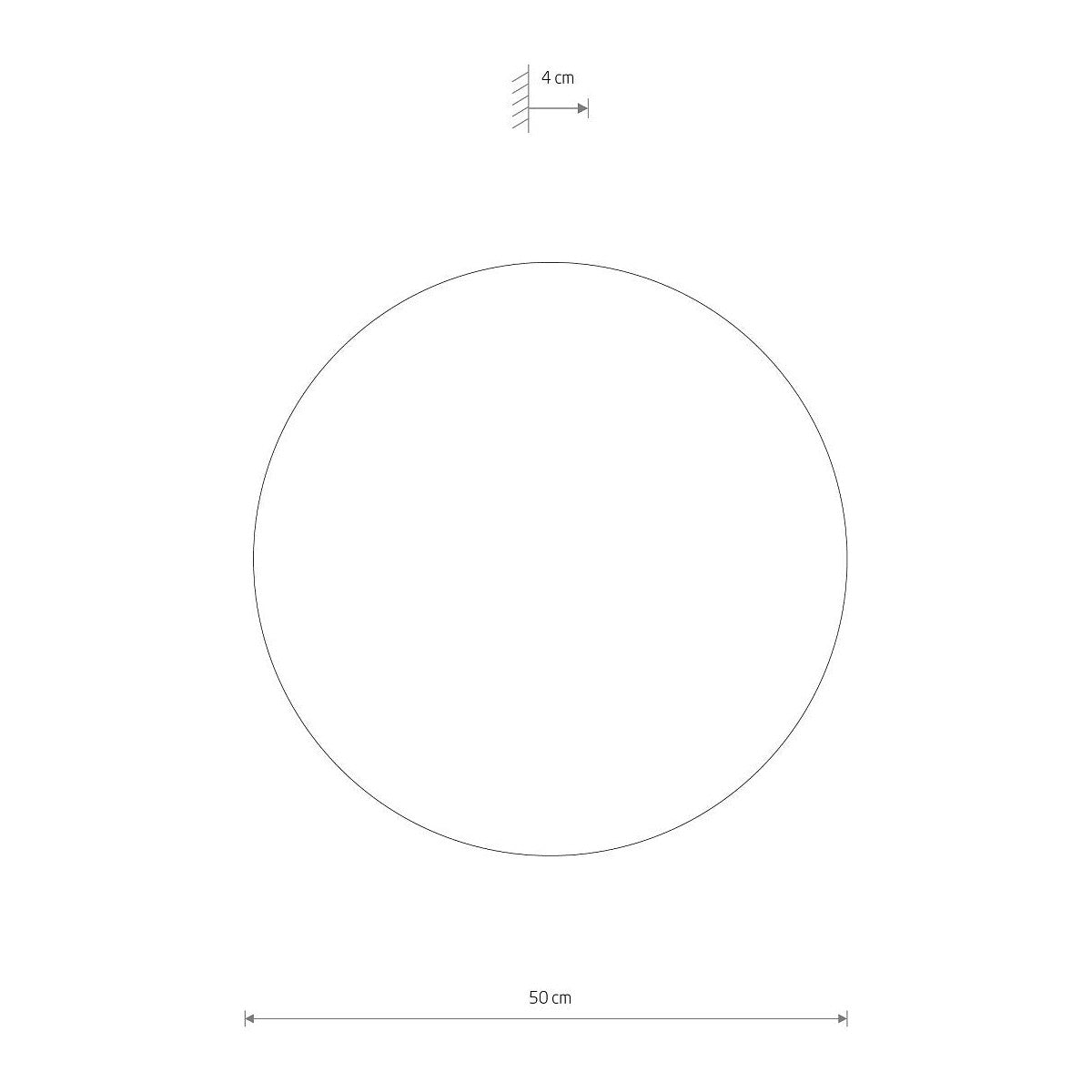 Nowodvorski Kinkiet RING TIMBER LED XL 16W 50/60Hz - Sklejka - Ciemne drewno 11292