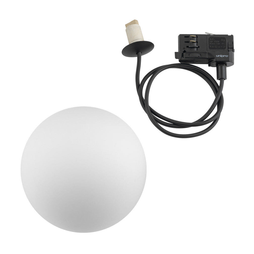 Nowodvorski System szynowy CTLS SNOWBALL 3-obwodowy CTLS Lampa 12W only LED - Tworzywo sztuczne PC - Czarny I