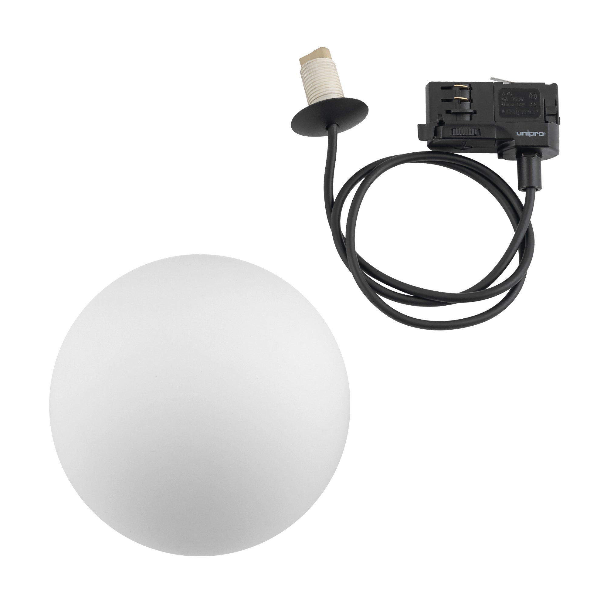 Nowodvorski System szynowy CTLS SNOWBALL 3-obwodowy CTLS Lampa 12W only LED - Tworzywo sztuczne PC - Czarny I