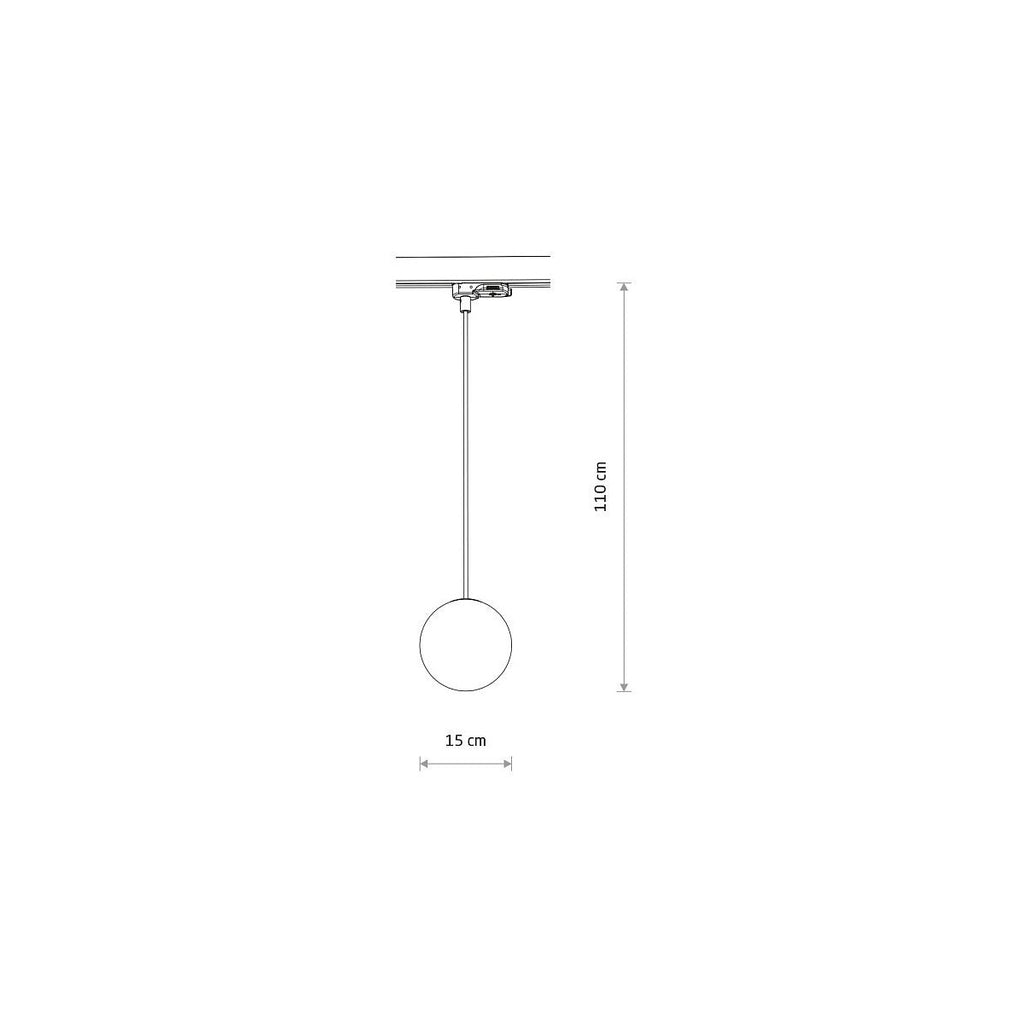 Nowodvorski System szynowy CTLS SNOWBALL 3-obwodowy CTLS Lampa 12W only LED - Tworzywo sztuczne PC - Czarny I 11295