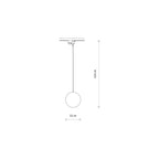 Nowodvorski System szynowy PROFILE SNOWBALL 1-obwodowy Profile Lampa 12W only LED - Tworzywo sztuczne PC - Czarny I 11297