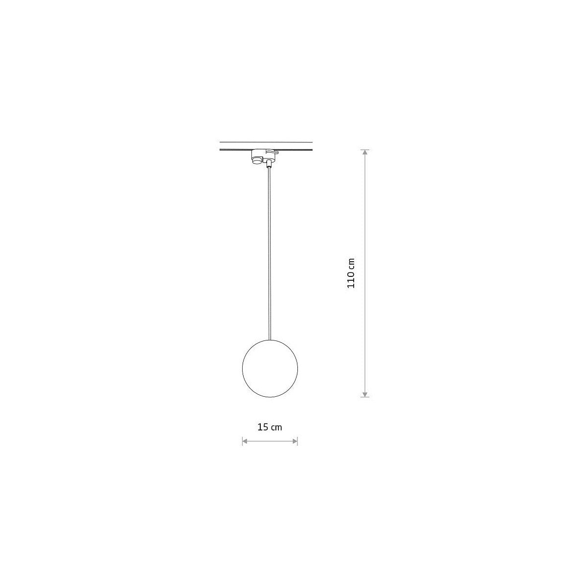 Nowodvorski System szynowy PROFILE SNOWBALL 1-obwodowy Profile Lampa 12W only LED - Tworzywo sztuczne PC - Czarny I 11297