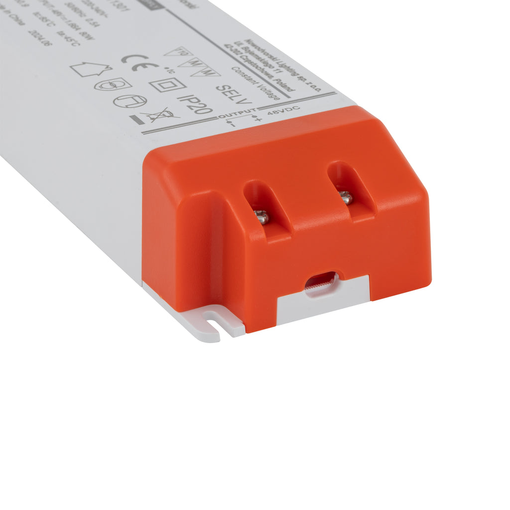 Nowodvorski System szynowy 48V DC, 80W, POWER SUPPLY 1-obwodowy niskonapięciowy 48V LVM 80W - Tworzywo sztuczne - Biały 11301