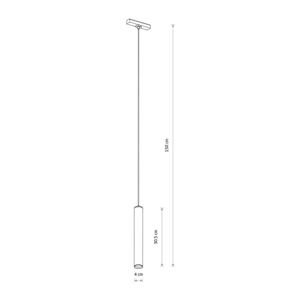 Nowodvorski System szynowy UT-LVM ROLLER LED 10W 1-obwodowy niskonapięciowy 48V UT-LVM Lampa LED 10W - Aluminium - Czarny I 11317