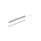 Nowodvorski System szynowy UT-LVM TRACK 1M 1-obwodowy niskonapięciowy 48V UT-LVM Szyna - Aluminium - Czarny 11320