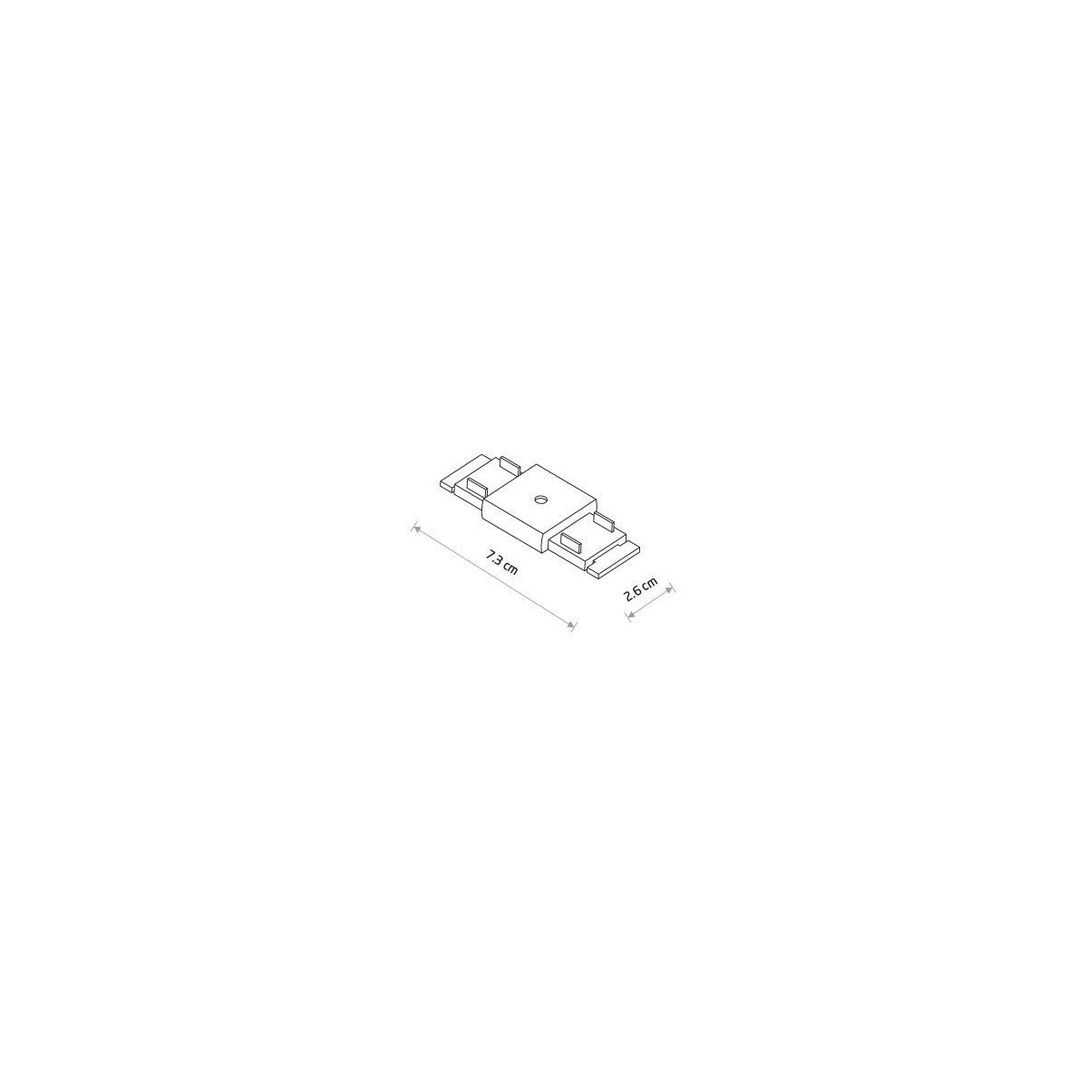 Nowodvorski System szynowy UT-LVM STRAIGHT CONNECTOR 1-obwodowy niskonapięciowy 48V UT-LVM - Tworzywo sztuczne - Czarny 11322