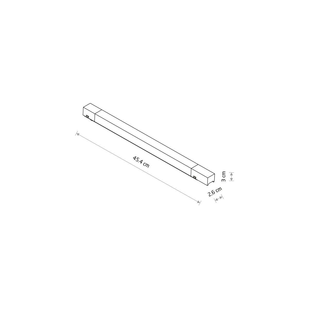 Nowodvorski System szynowy UT-LVM 48V, 200W INSIDE POWER SUPPLY 1-obwodowy niskonapięciowy 48V UT-LVM 200W - Aluminium - Czarny 11330