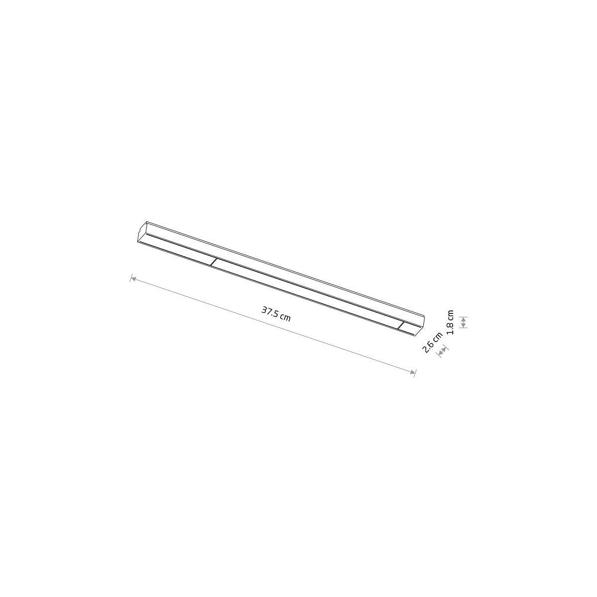 Nowodvorski System szynowy UT-LVM LINE LED 12W 1-obwodowy niskonapięciowy 48V UT-LVM Lampa LED 12W - Aluminium - Czarny II 11333