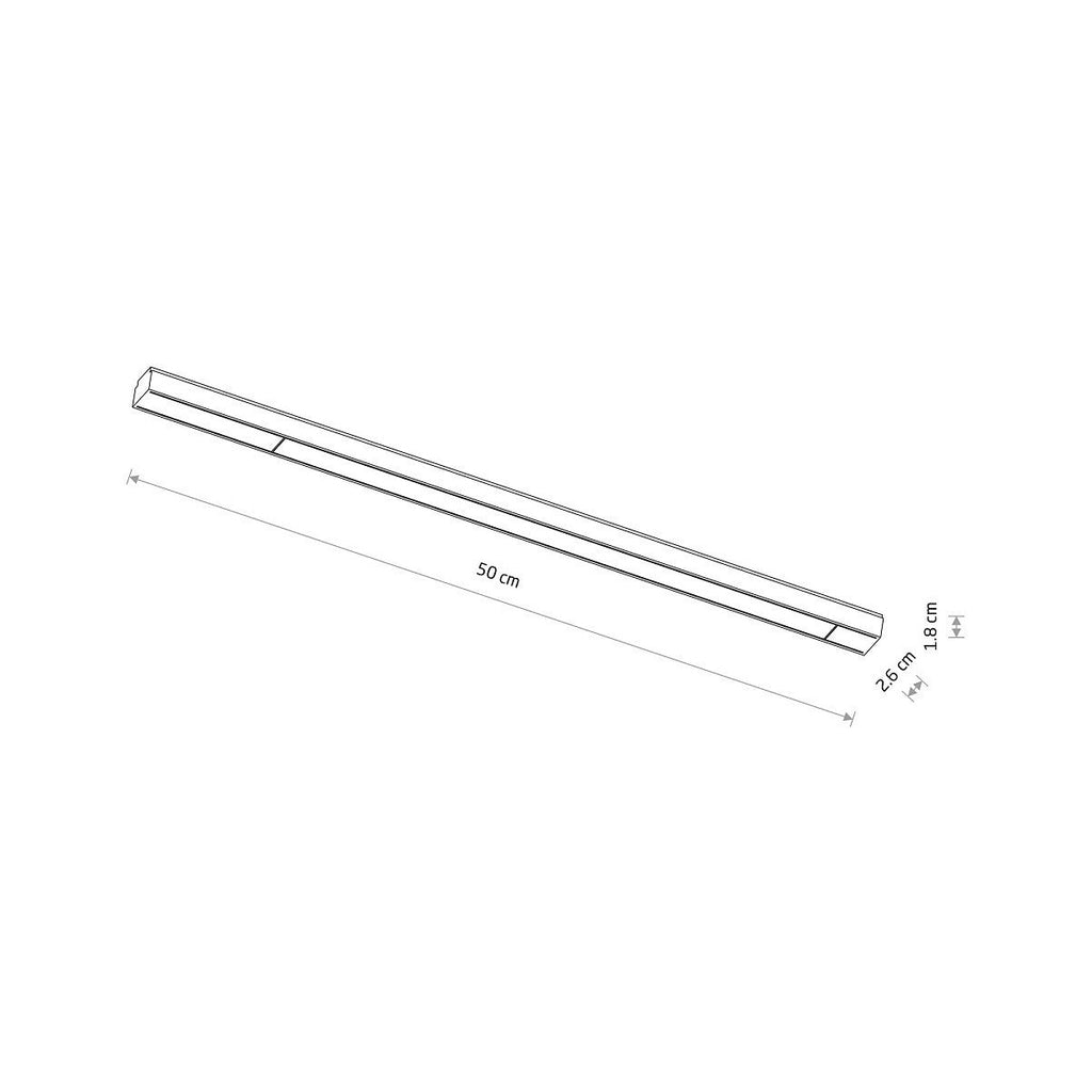 Nowodvorski System szynowy UT-LVM LINE LED 18W 1-obwodowy niskonapięciowy 48V UT-LVM Lampa LED 18W - Aluminium - Czarny II 11334