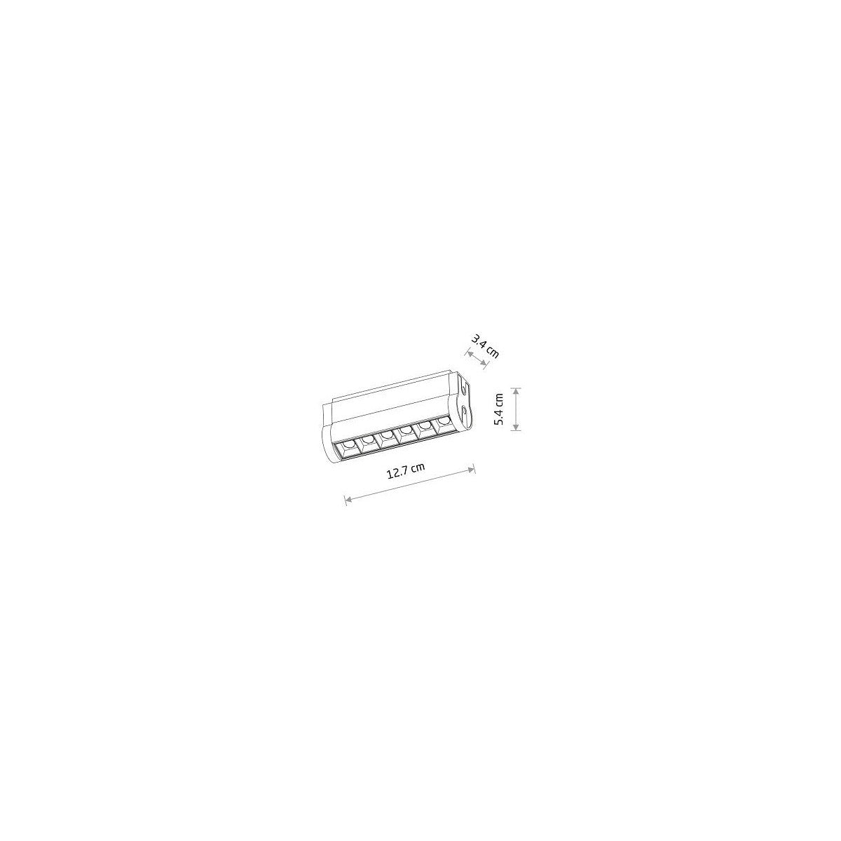 Nowodvorski System szynowy UT-LVM FOCUS SWING LED 6W 1-obwodowy niskonapięciowy 48V UT-LVM Lampa LED 6W - Aluminium - Czarny II 11335
