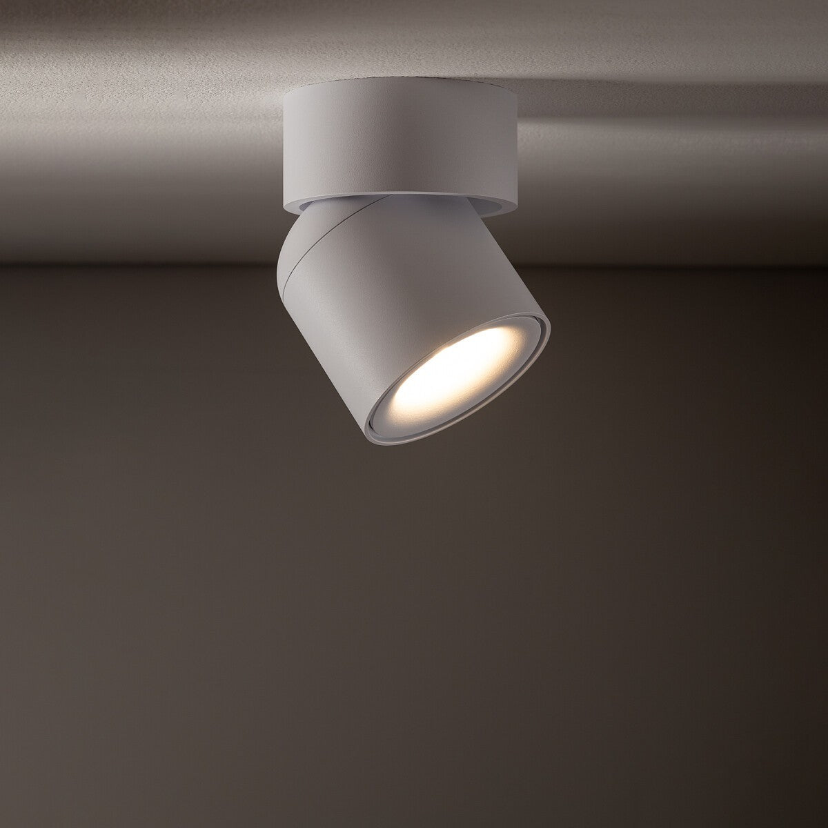 Nowodvorski Reflektorek / Spot OSCAR 15W only LED 50/60Hz - Aluminium lakierowane - Biały 11347 - lampa włączona