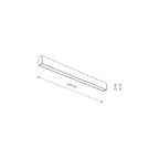 Nowodvorski Plafon OUTLINE LED M 35W 50/60Hz IP44 - Aluminium lakierowane - Czarny 11361