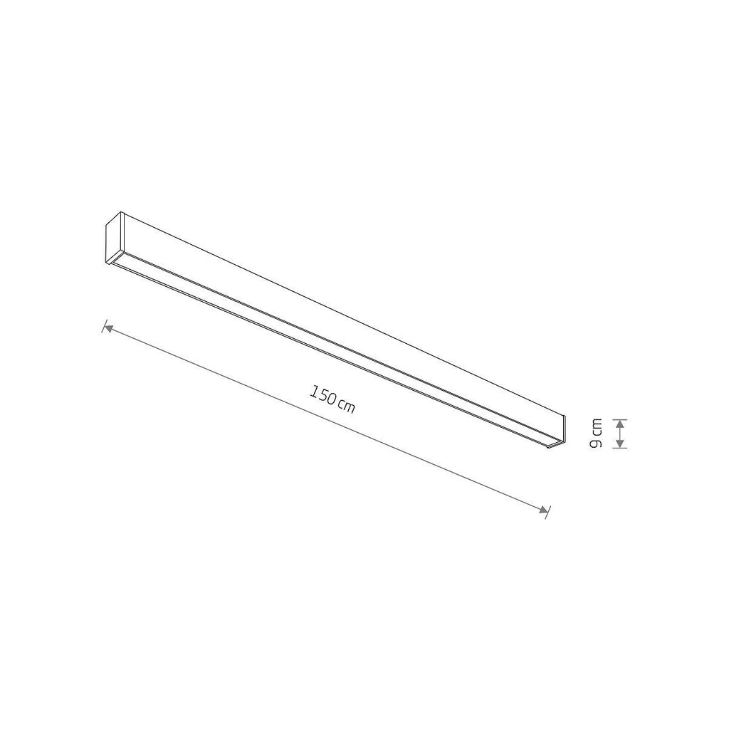 Nowodvorski Plafon OUTLINE LED L 50W 50/60Hz IP44 - Aluminium lakierowane - Czarny 11362