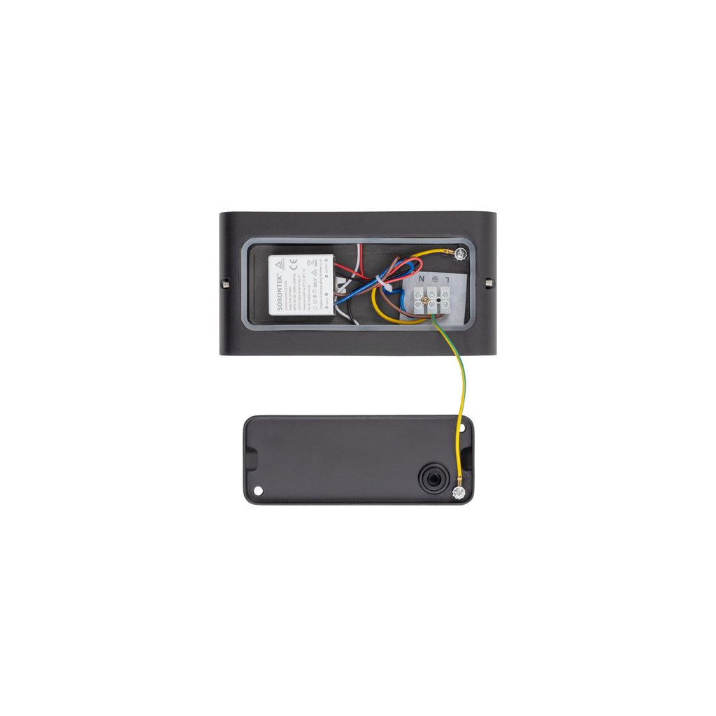 Nowodvorski Lampa ścienna natynkowa SEMI LED M 2x5W 50/60Hz IP54 - Aluminium lakierowane - Czarny