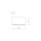 Nowodvorski Lampa ścienna natynkowa SEMI LED M 2x5W 50/60Hz IP54 - Aluminium lakierowane - Czarny 11364