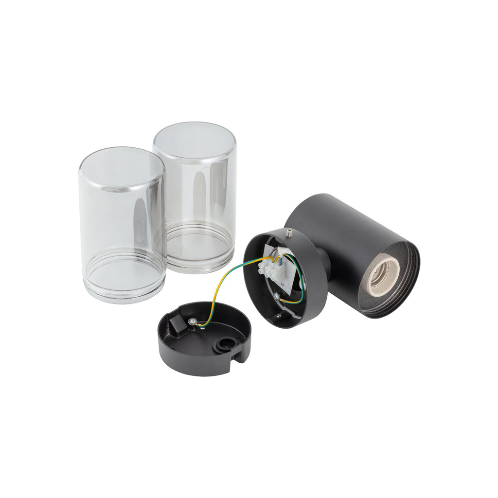 Nowodvorski Lampa ścienna natynkowa IDA 10W LED 50/60Hz IP44 - Aluminium lakierowane - Czarny II