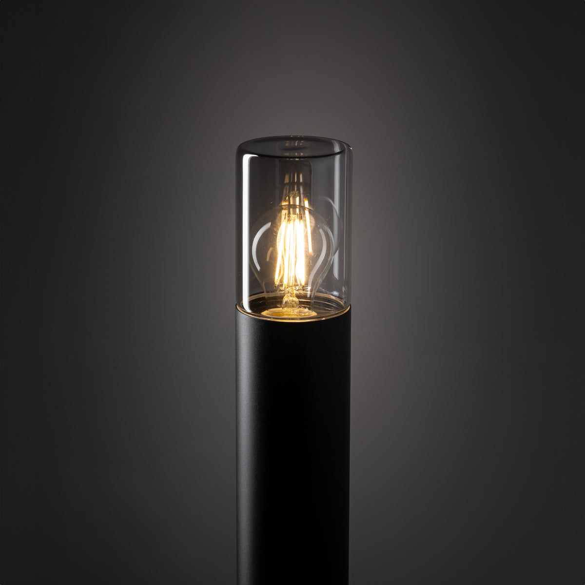 Nowodvorski Lampa stojąca IDA 10W LED 50/60Hz IP44 - Aluminium lakierowane - Czarny 11373 - lampa włączona