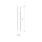 Nowodvorski Lampa stojąca IDA 10W LED 50/60Hz IP44 - Aluminium lakierowane - Czarny 11373