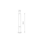 Nowodvorski Lampa stojąca MIA LED M 30W 50/60Hz IP54 - Aluminium lakierowane - Czarny 11374