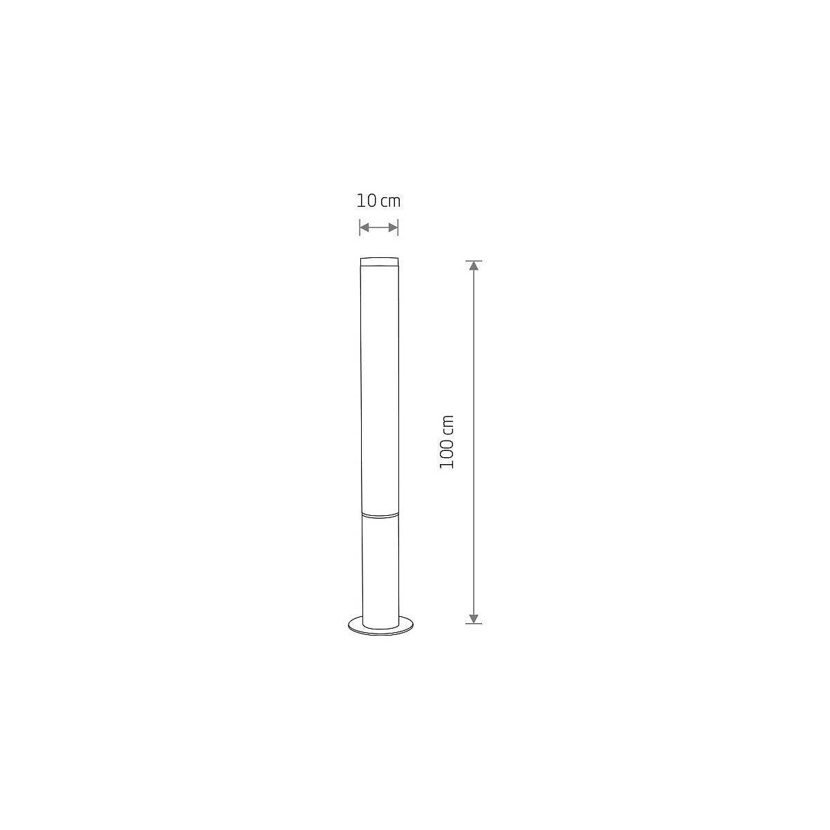 Nowodvorski Lampa stojąca MIA LED M 30W 50/60Hz IP54 - Aluminium lakierowane - Czarny 11374