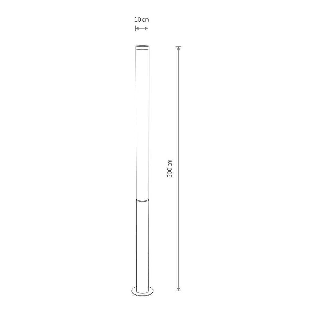 Nowodvorski Lampa stojąca MIA LED L 100W 50/60Hz IP54 - Aluminium lakierowane - Czarny 11375
