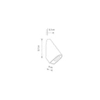 Nowodvorski Lampa ścienna natynkowa CLINE LED 3W 50/60Hz IP54 - Aluminium lakierowane - Czarny 11377