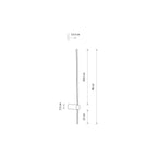 Nowodvorski Kinkiet SABER LED M 11W 50/60Hz - Aluminium lakierowane - Silk Olive I 11378