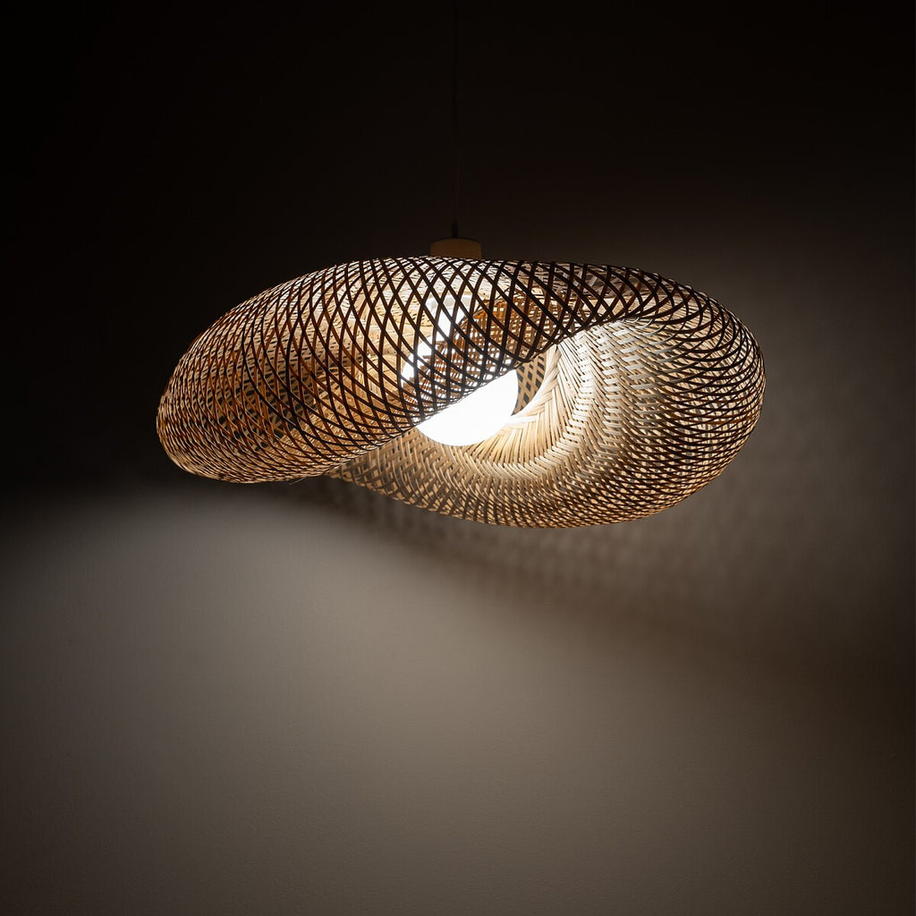 Nowodvorski Lampa wisząca HAVANA M 25W only LED 50/60Hz - Bambus - Naturalne drewno 11396