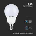9W A60 Żarówka LED / Chip SAMSUNG / Barwa:6400K / Trzonek:E14