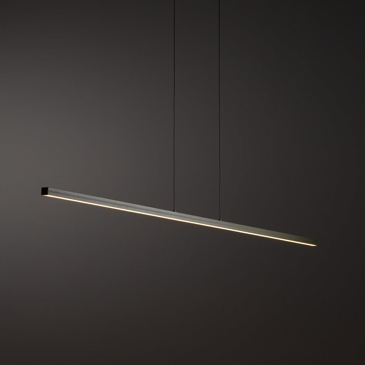 Nowodvorski Lampa liniowa sufitowa BAR LED M 32W 50/60Hz - Aluminium lakierowane - Silk olive 11400 - lampa włączona
