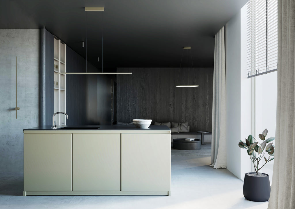 Nowodvorski Lampa liniowa sufitowa BAR LED M 32W 50/60Hz - Aluminium lakierowane - Silk olive