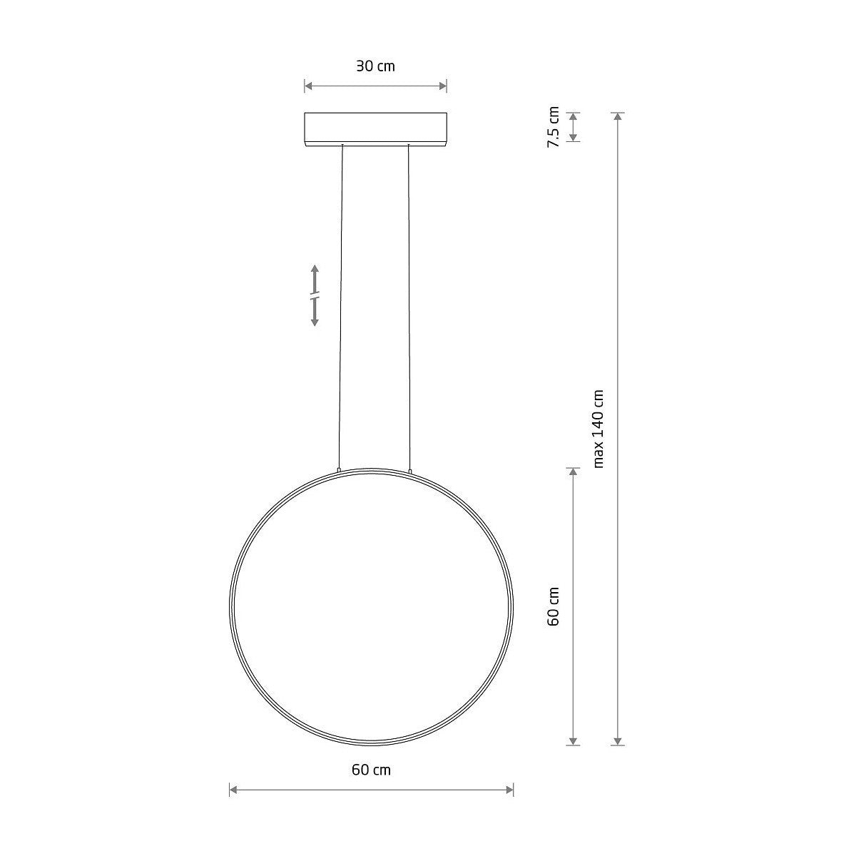 Nowodvorski Lampa wisząca CIRCOLO LED M 21W 50/60Hz - Aluminium lakierowane - Silk olive I 11401