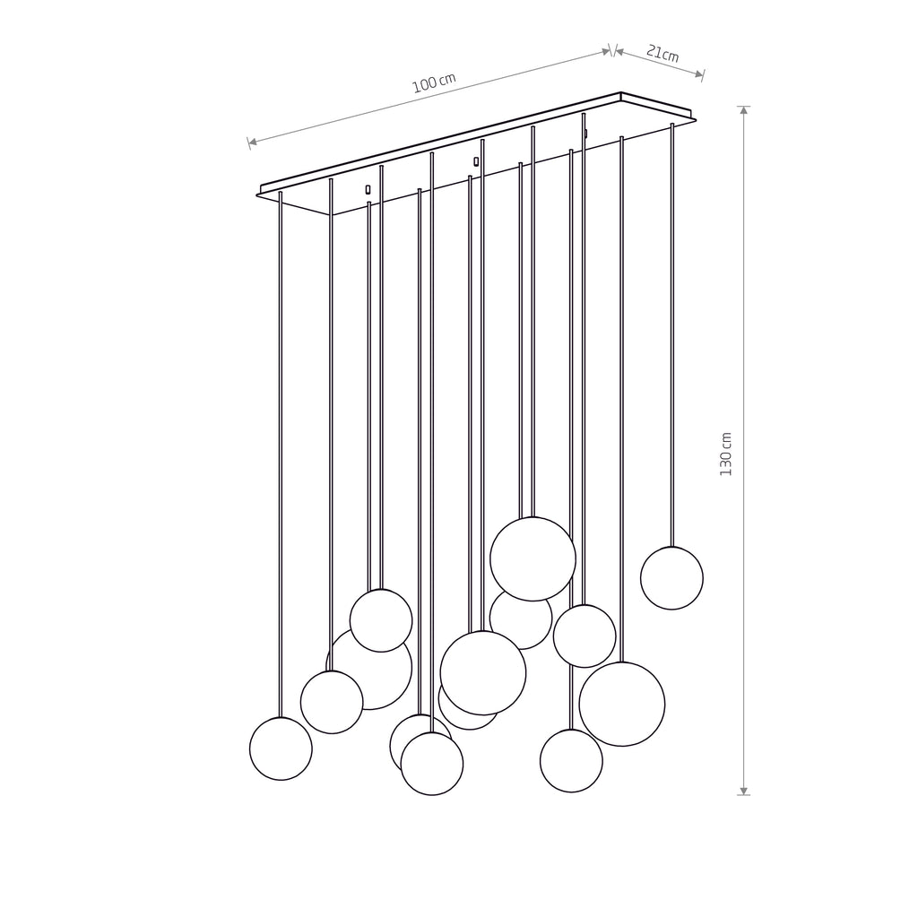Nowodvorski Lampa wisząca SNOWBALL 12W only LED 50/60Hz - Stal lakierowana - Czarny