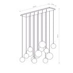 Nowodvorski Lampa wisząca SNOWBALL 12W only LED 50/60Hz - Stal lakierowana - Czarny