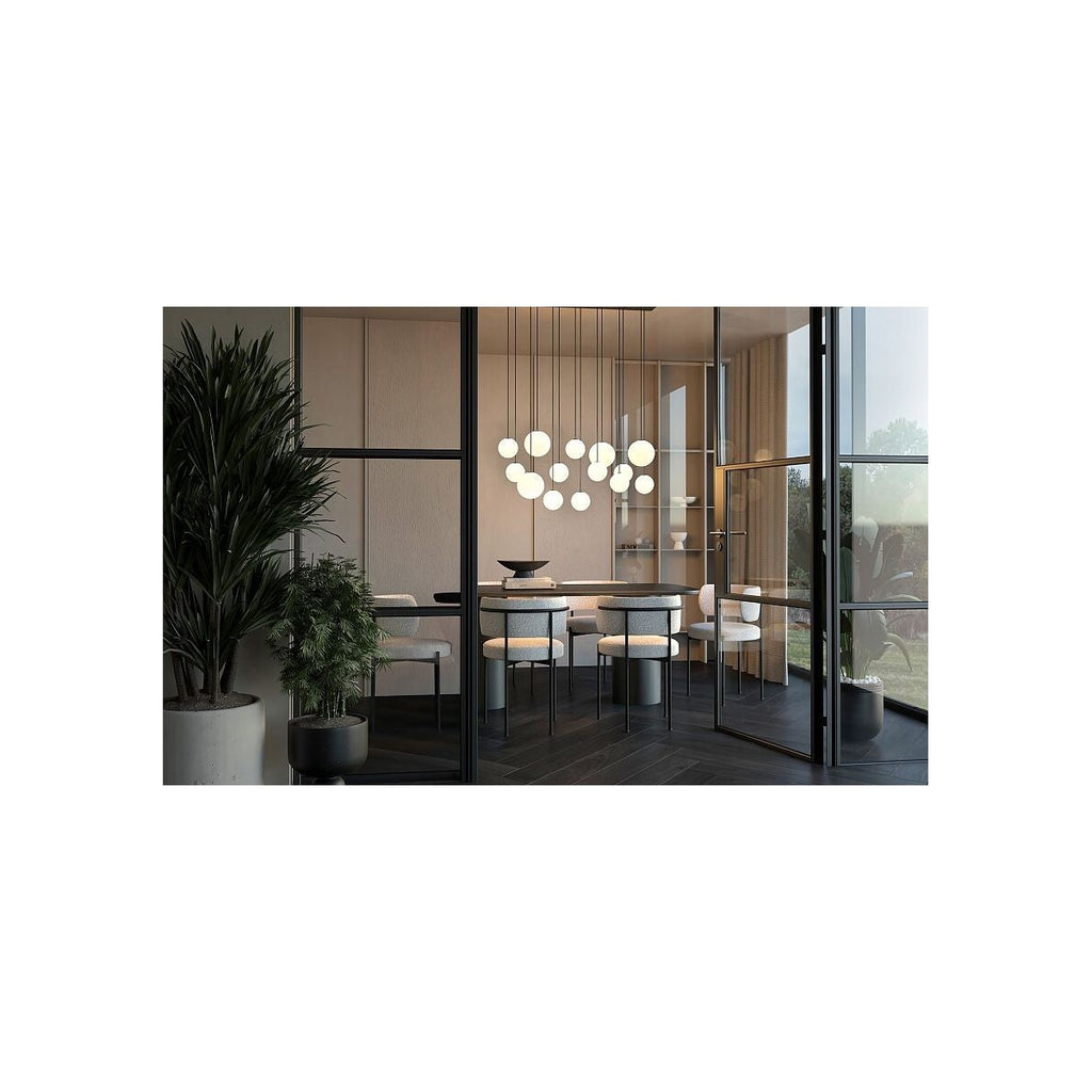 Nowodvorski Lampa wisząca SNOWBALL 12W only LED 50/60Hz - Stal lakierowana - Czarny 11408