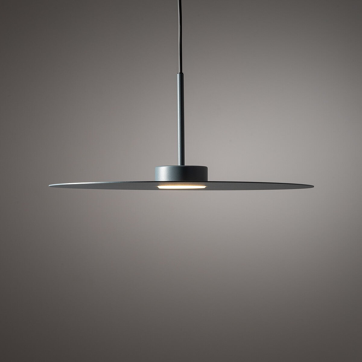 Nowodvorski Lampa wisząca SIMONE 12W only LED 50/60Hz - Stal lakierowana - Umbra blue 11414 - lampa włączona