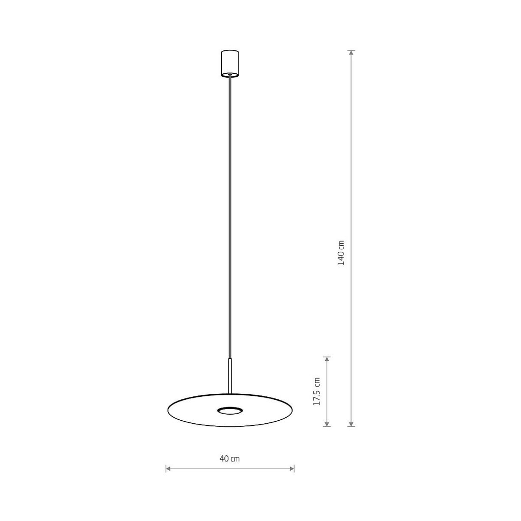 Nowodvorski Lampa wisząca SIMONE 12W only LED 50/60Hz - Stal lakierowana - Umbra blue 11414